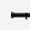 28mm Allure Classic Matt Black Stud Eyelet Bay Window pole