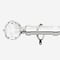 28mm Allure Classic Polished Chrome Crystal pole