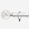 28mm Allure Classic Polished Chrome Glass Bubbles pole