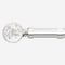 28mm Allure Classic Polished Chrome Glass Bubbles Eyelet pole