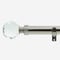 28mm Allure Classic Stainless Steel Effect Crystal Ball Eyelet Bay Window pole