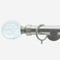 28mm Allure Signature Brushed Steel Glass Bubbles pole