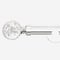 28mm Allure Signature Polished Chrome Glass Bubbles Eyelet pole
