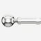 35mm Allure Classic Polished Chrome Ribbed Ball Finial Eyelet pole