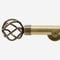 35mm Allure Signature Antique Brass Cage Finial Eyelet pole