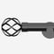 35mm Allure Signature Black Nickel Cage Finial Eyelet pole