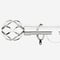 35mm Allure Signature Polished Chrome Cage Finial pole