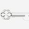 35mm Allure Signature Polished Chrome Cage Finial Eyelet pole