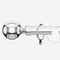35mm Allure Signature Polished Chrome Ribbed Ball Finial pole