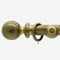 35mm Oxford Brushed Gold Ball Finial  pole