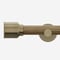 28mm Signature Antique Brass & Aged Oak Drum Eyelet pole