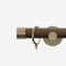 28mm Signature Antique Brass & Walnut End Cap pole