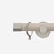 28mm Signature Brushed Steel & Light Oak End Cap pole