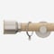 28mm Signature Brushed Steel & Natural Oak Drum pole