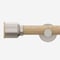 28mm Signature Brushed Steel & Natural Oak Drum Eyelet pole