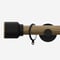 28mm Signature Matt Black & Aged Oak Drum pole