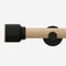 28mm Signature Matt Black & Natural Oak Drum Eyelet pole