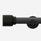 28mm Signature Matt Black & Smoke Grey Drum Eyelet pole
