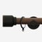 28mm Signature Matt Black & Walnut Drum pole