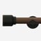 28mm Signature Matt Black & Walnut Drum Eyelet pole