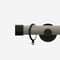 28mm Signature Matt Black & White Ash End Cap pole