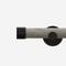 28mm Signature Matt Black & White Ash End Cap Eyelet pole