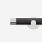 28mm Signature Stainless Steel & Smoke Grey End Cap Eyelet pole