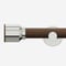 28mm Signature Stainless Steel & Walnut Drum Eyelet pole