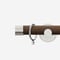 28mm Signature Stainless Steel & Walnut End Cap pole