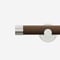 28mm Signature Stainless Steel & Walnut End Cap Eyelet pole