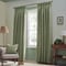 Morris & Co Acorn Tonal Matt Sage Pencil Pleat rm_curtain