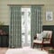 Morris & Co Marigold Floral Jacquard Leaf Green Pencil Pleat rm_curtain