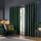 Paoletti Corinthian Velvet Forest Green Eyelet rm_curtain