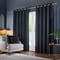 Paoletti Corinthian Velvet Midnight Eyelet rm_curtain