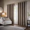 Paoletti Corinthian Velvet Mink Eyelet rm_curtain