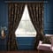 Paoletti Shiraz Traditional Jacquard Black Pencil Pleat rm_curtain