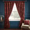 Paoletti Shiraz Traditional Jacquard Burgundy Pencil Pleat rm_curtain