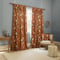 Sanderson Porcelain Garden Printed Chenille Rust Pencil Pleat rm_curtain