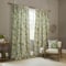Sanderson Porcelain Garden Printed Chenille Sage Pencil Pleat rm_curtain
