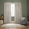 Sanderson Sessiele Leaf Motif Flax Pencil Pleat rm_curtain