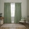 Sanderson Sessiele Leaf Motif Leaf Green Pencil Pleat rm_curtain