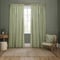 Sanderson Sessiele Leaf Motif Sage Pencil Pleat rm_curtain