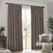Yard Heavy Chenille Greige Pencil Pleat rm_curtain