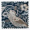 Morris & Co Strawberry Thief Jacquard Floral Indigo Pencil Pleat rm_curtain