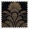 Paoletti Shiraz Traditional Jacquard Black Pencil Pleat rm_curtain