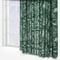 Furn Winter Woods Animal Chenille Emerald Eyelet rm_curtain