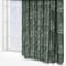 Morris & Co Marigold Floral Jacquard Leaf Green Pencil Pleat rm_curtain