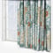 Morris & Co Seaweed Printed Velvet Stone and Sunflower Pencil Pleat rm_curtain