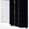 Morris & Co Strawberry Thief Embroidery Floral Indigo Pencil Pleat rm_curtain