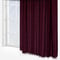 Paoletti Corinthian Velvet Merlot Eyelet rm_curtain